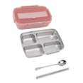 thumbnail image 4 of Lunch Containers, Lightweight  Compact 304 Stainless Steel Bento Box  For School For Outdoor For Office Black,Blue,Pink,White, 4 of 8
