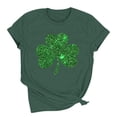 thumbnail image 5 of St. Patrick's Day Shirts Women Crew Neck Shamrock Clover T-Shirts Irish Festival Graphic Tee Tops, 5 of 8