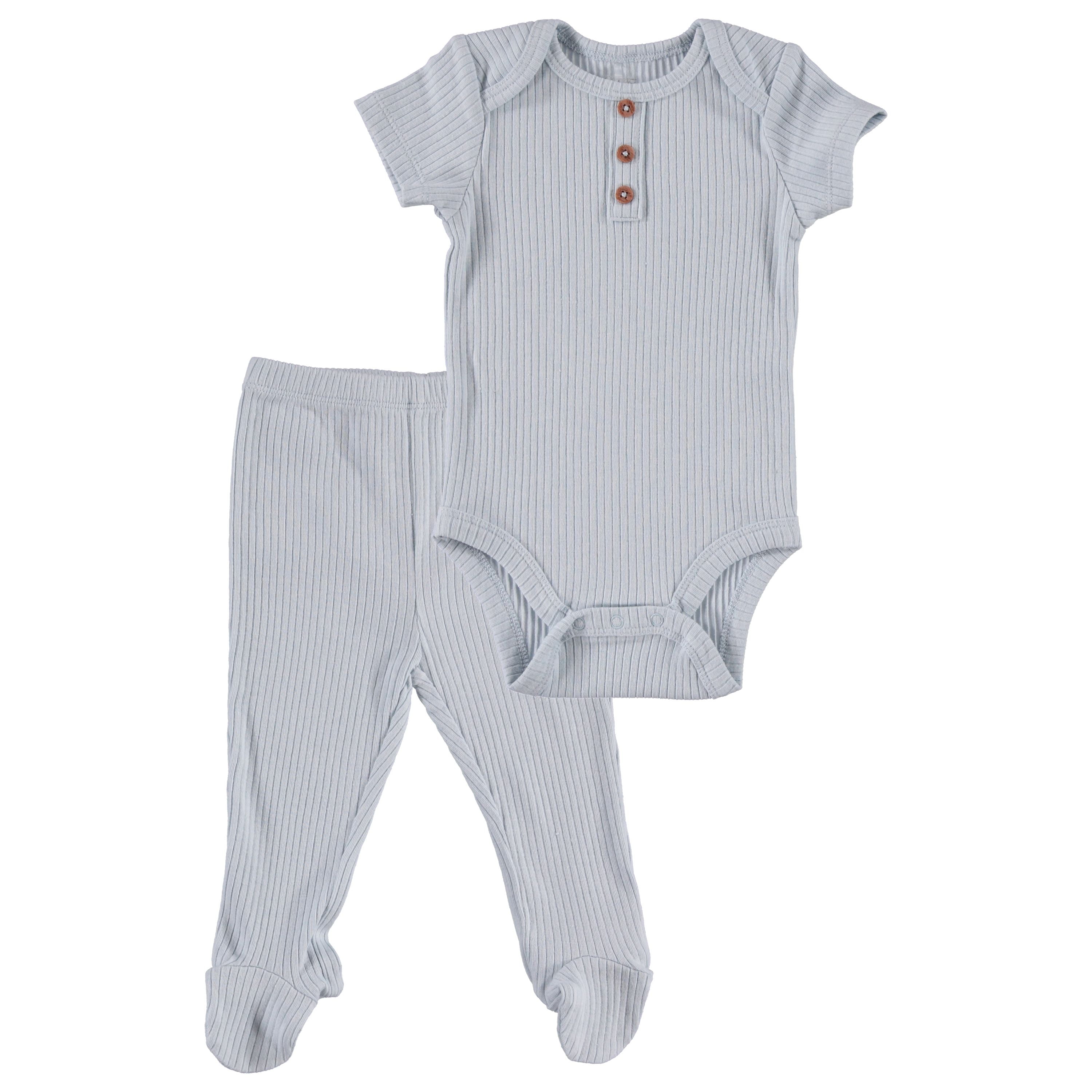 Le Top Bebe Baby Boy 2 PC Footed Pant Set, Sizes Newborn9 Months