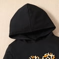 thumbnail image 4 of Zuwimk Toddler Boy Girls Sweatsuit Heart-shaped Graphic Printed Hoodie Sweatshirt and Jogger Pant Sets(T063-Black), 4 of 9