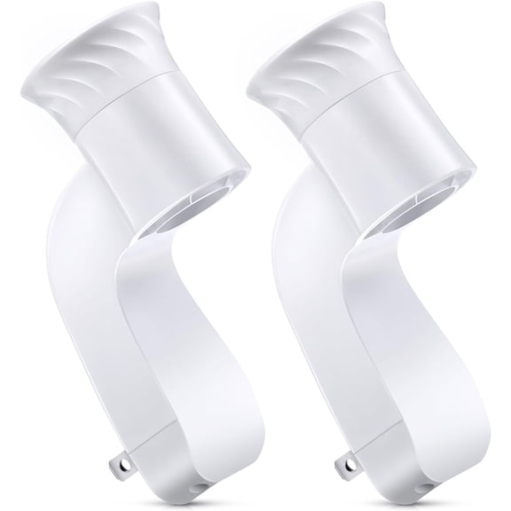 2 Pack Wall Fragrance Plug in Compatible with Bath and Body Works WallFlower Fragrances, ETL Certified, Rotatable, Precise Scent Control Diffuser for Home, Office (White)