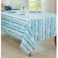 thumbnail image 3 of Fennco Styles Soft Watercolor Design Tablecloth 65 x 104 Inch – Blue Table Cover for Home Décor, Dining Table, Banquets, Holidays and Special Events, 3 of 4