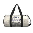 thumbnail image 2 of XMXT Unisex Large Sports Tote Gym Bag for Women, Cartoon Eat Sleep Game Repeat Weekenders Bags Travel Bag, 2 of 8