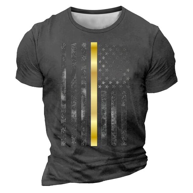 Camisetas de Manga Larga para Hombres Imprimir Casual Cuello Redondo Camiseta de Manga Corta, Camisetas de Manga Larga para Hombres Algodón