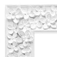 thumbnail image 4 of Isaac Jacobs 4x6 White Flower Textured Hand-Crafted Resin Picture Frame w/Easel & Hook for Tabletop & Wall Display, Decorative Floral Design Home Décor, Photo Gallery, Art (4x6, White), 4 of 4