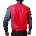 thumbnail image 2 of Veste en Cuir Rouge Veste de Motard en Faux Cuir pour Homme Veste de Motard en Faux Cuir Rouge pour Homme Veste de Motard en Faux Cuir Veste de Motard Rouge Veste en Faux Cuir Taille 5TG, 2 of 4