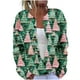 thumbnail image 2 of Cárdigan informal de punto con estampado navideño para mujer, chaqueta con botones y abrigo para mujer, 2 of 5