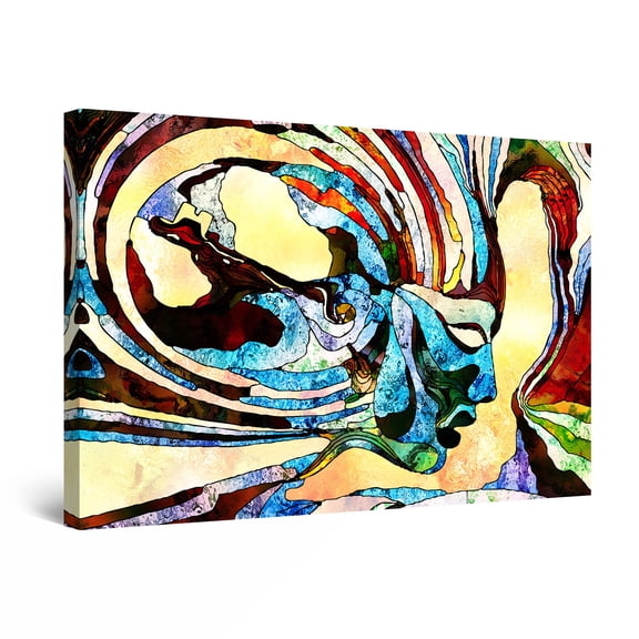 Startonight Canvas Wall Art Abstract - Abstract FACES Ramsey Painting - Artwork Print for Bedroom 24" x 36" 