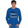 thumbnail image 4 of Funny Worlds Greatest Father Farter Men's Long Sleeve Tee T Shirt Brisco Brands S, 4 of 5