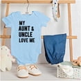thumbnail image 3 of Auntie Uncle Present Loved Niece Cute Romper Boys or Girls Infant Baby Brisco Brands 6M, 3 of 7