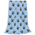 thumbnail image 2 of Pofeuu french Bulldog Face Print Ultra-Soft Micro Fleece Blanket,for Bed Or Sofa,All Season Throw Blankets Flannel Blanket-50"x40", 2 of 7