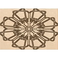 thumbnail image 1 of Ahgly Company Indoor Rectangle Patterned Sienna Brown Area Rugs, 8' x 10', 1 of 6