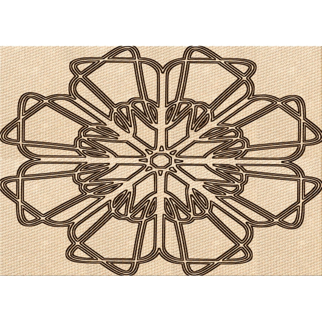 Ahgly Company Machine Washable Indoor Rectangle Transitional Sienna Brown Area Rugs, 2' x 5'