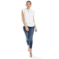 thumbnail image 5 of Blusa de manga plisada Roman Fashion/Juvenil, 10205 (Blanco) blanco CH, 5 of 5