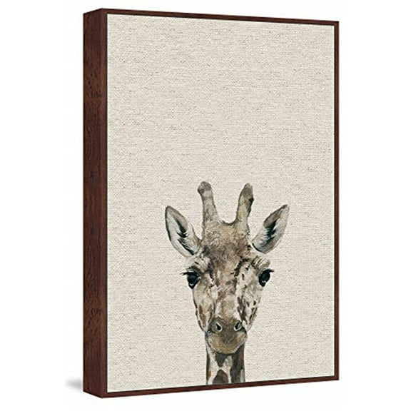 Cheeky Giraffe II Floater Framed Painting Print on Canvas