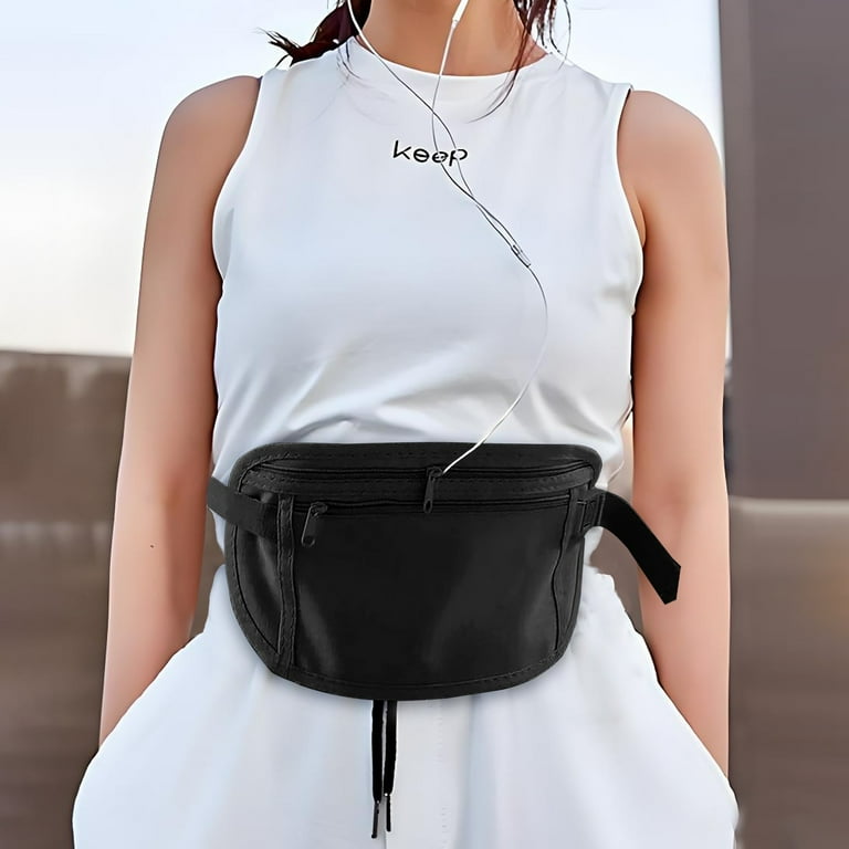 Invisible Slim Anti-Theft Waist Bag, Travel Waist Pouch, Security