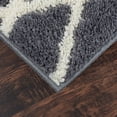 thumbnail image 5 of Mainstays Diamond Plush Contemporary Gray Shag Indoor Area Rug, 3'x4'8", 5 of 7