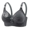 thumbnail image 3 of Hrsba Womens Plus Size Bra,Woman's Lace Flower Gathered Together Large Size Daily Bra Underwear No Rims,Womens Casual Summer Bra,Womens Bra, 3 of 5