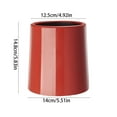 thumbnail image 4 of Small Trash Can with Lid, Mini Trash Can for Bathroom, Office and Bedroom, Small Bathroom Garbage Can with Swing Top, Compact Waste Basket for Desk, Dorm & Home, Red - Xuniizn, 4 of 7