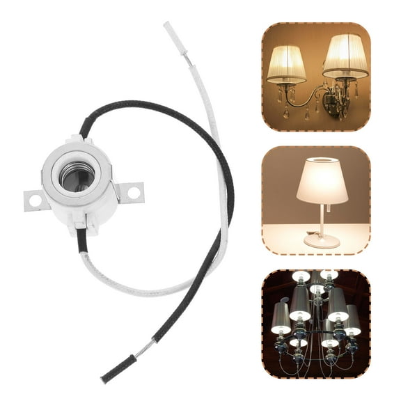 Worgeous Porcelain Light Socket Base Ceramic Light Fixture Multi 1Pack