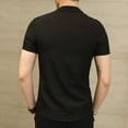 thumbnail image 4 of Men's Shirts Casual Linen Chinese Clothing Tang Suit Short Sleeve Henley Collar Shirts for Men, 4 of 4