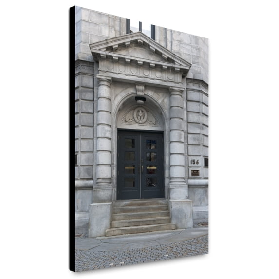 Canvas Print: Entrance, Edward T. Gignoux U.S. Courthouse, Portland, Maine, 2013