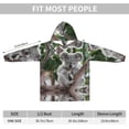 thumbnail image 3 of Cute Koala,Women's Oversized Wearable Blanket Hoodie, Blanket Sweatshirt,Flannel Pullover Blanket, 3 of 9