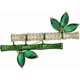 thumbnail image 3 of Elegant bamboo brooch made of durable zinc alloy for unique styles and sophisticated charm, stylish outfits., 3 of 5
