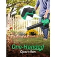 thumbnail image 2 of KIMO Cordless Leaf Blower, 20V 4.0Ah Battery Powered Blower Sweeper, 400CFM for Blowing Leaf/Snow, Dusting, Drying Car, Cleaning Garden/Patio/Lawn, 2 of 8