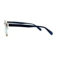 thumbnail image 3 of Trendy Hipster Keyhole Horn Rim Colorful Reading Glasses Blue +3.25, 3 of 4