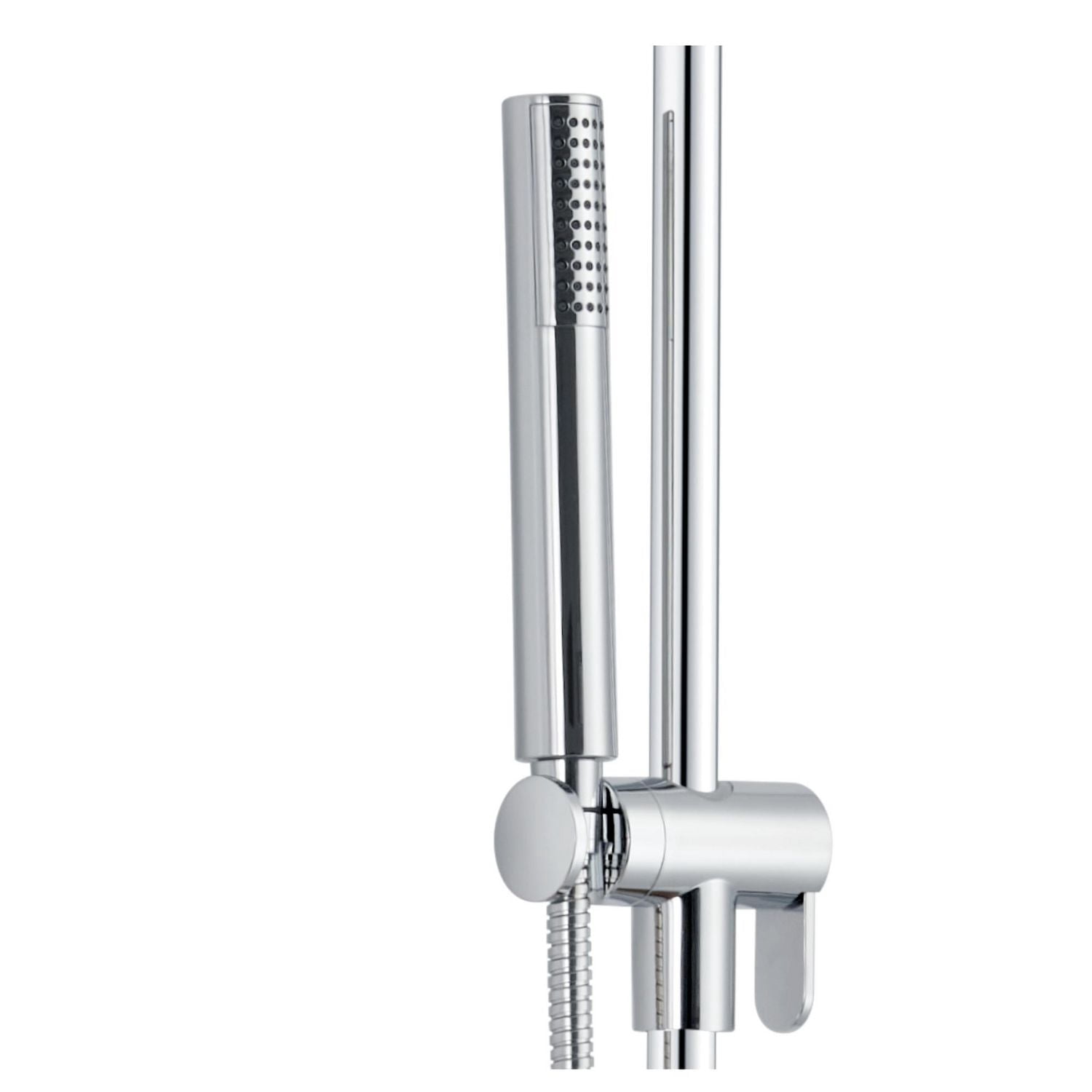 The akuaplus® 1-setting Hand shower with Adjustable Post 29 3/4 inches (75.5 cm) chrome finish