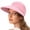 Pink, variant on Women's Packable Wide Brim Visor Sun Hat Lightweight Summer Outdoor Cap