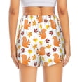 thumbnail image 2 of Lsque Cartoon Squirrel Printed Women's Running Shorts with Liner Pockets,Elastic Quick Dry Workout Athletic Gym Yoga Shorts,Womens High Waist Shorts-X-Large, 2 of 9