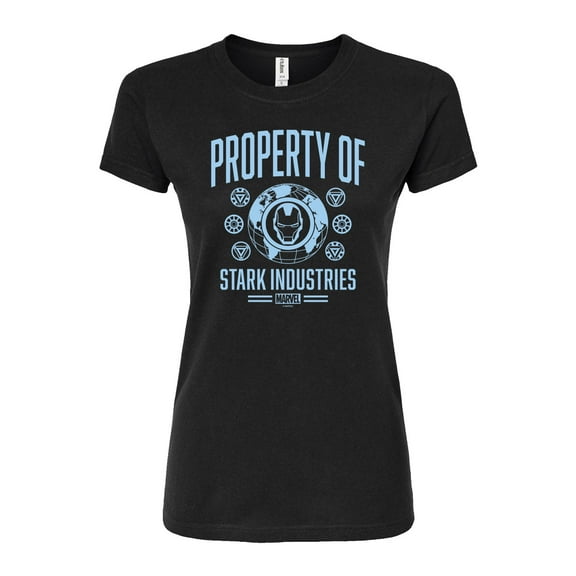 Marvel Iron Man - Property Of Stark Industries - Juniors Fitted Graphic T-Shirt