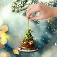 thumbnail image 4 of Stole Acrylic Pendant Tree Decoration  1PC Decoration How The Stole With Present Ornament, 4 of 4