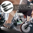 thumbnail image 3 of 1 Pair of Exercise Bike Pedal Straps Rubber Anti- Pedal Straps Exercise Bike Fixing Replacement Straps Adjustable Footrest Straps ( Black ), 3 of 6