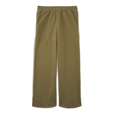 Weekend Academy Girls Rolled Waist Fleece Sweatpants, Sizes 4-18