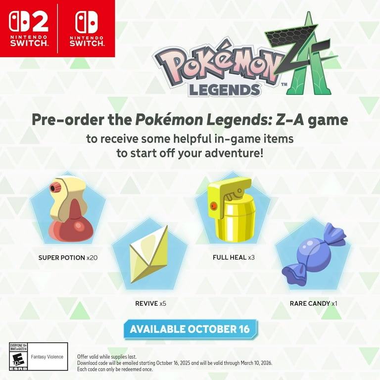 Nintendo Switch™ 2 Pokémon™ Legends: Z-A Edition Bundle with