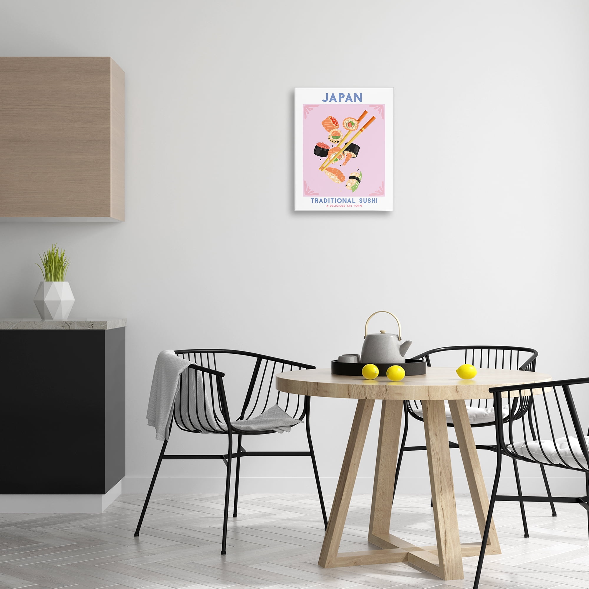 Stupell Industries Japanese Traditional Sushi Food & Beverage Painting Wrapped Canvas Art Print Wall Art, 16 x 20