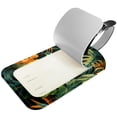 thumbnail image 2 of Square 2Pack PU Leather Tropical Leaves Cruise Luggage Tag with Privacy Cover and Name ID Tag for Travel Handbags Backpacks Luggage Tags, 2 of 6