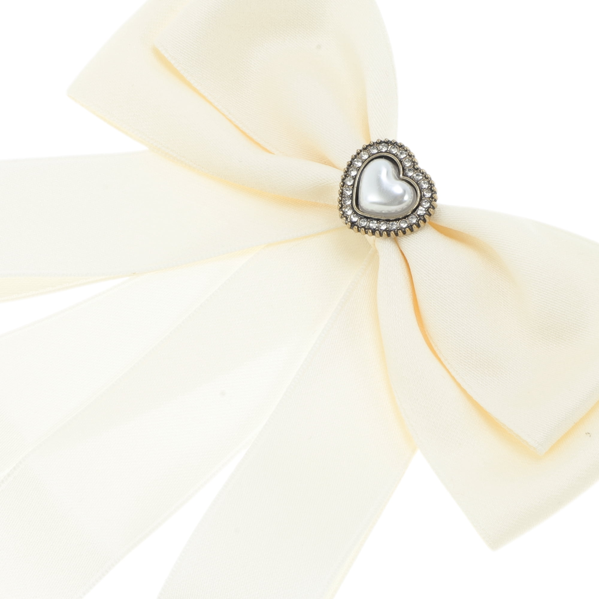 Unique Bargains Ribbon Bow Brooches Christmas Gifts Alloy Heart