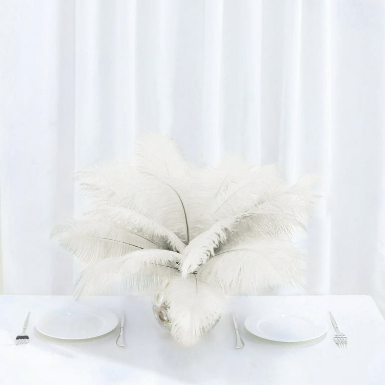 Black And White Feather Centerpieces