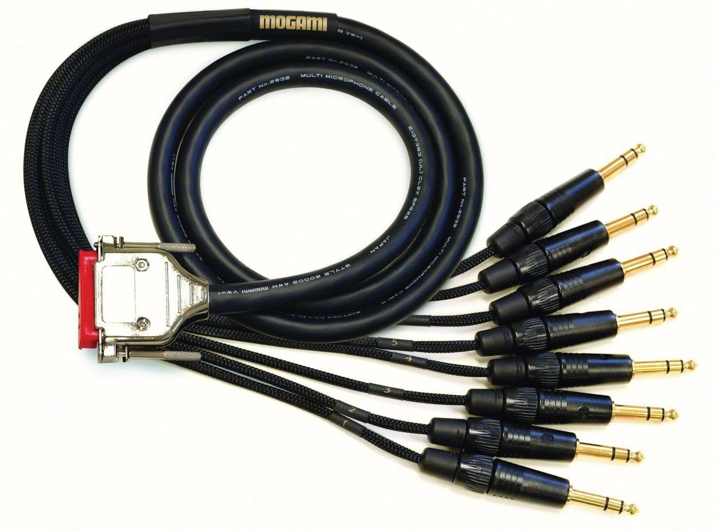 Mogami GOLD-DB25-TRS-30 Analog Recorder Interface Cable, 8 Channel