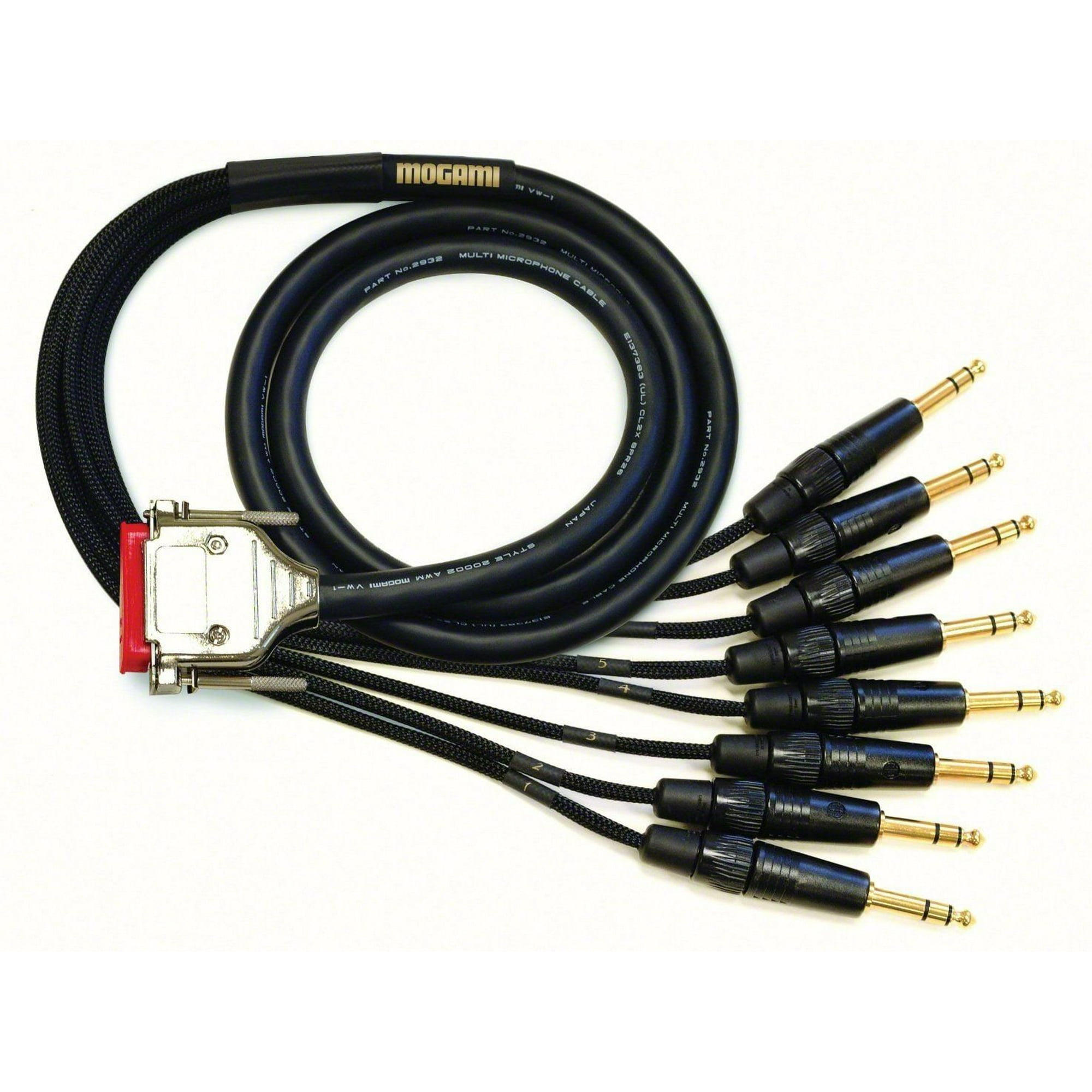 Mogami GOLD-DB25-TRS-30 Analog Recorder Interface Cable, 8 Channel