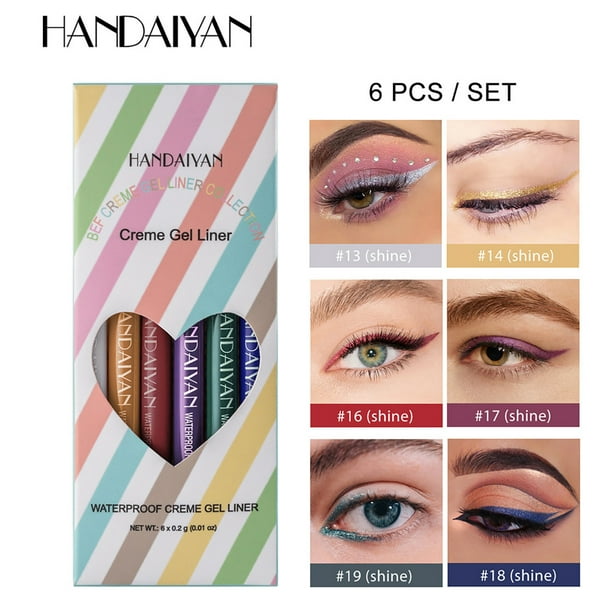 Sombra de Ojos Hot6sl Ahumada Brillante y Mate 6 Unidades