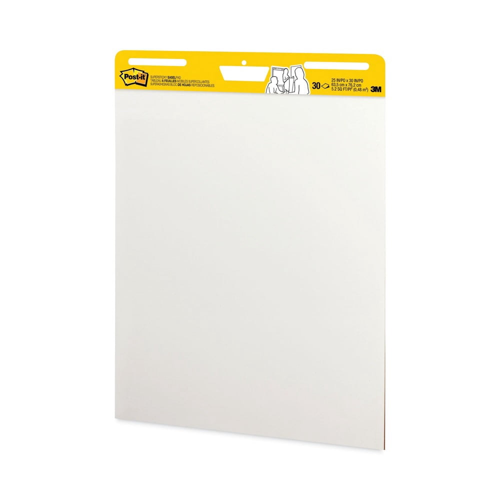 Post-it Easel Pads Super Sticky 559 VAD 4PK 25 in. x 30 in. Self Stick Easel Pads - White (4/Carton)