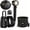 Black-A, variant on Portable Camping Shower, 8000mAh Rechargeable Shower Pump with LED Display & Ambient Light, Upgraded High Pressure 5 Spray Modes, Waterproof Outdoor Showers Kit with Large Foldable Bucket