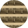 thumbnail image 1 of Ahgly Company Indoor Round Patterned Metallic Gold Area Rugs, 8' Round, 1 of 6
