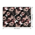 Area Rugs, Butterflies1 Washable Large Rugs for Living Room Bedroom
