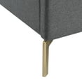 thumbnail image 4 of Montrell Upholstered Linen Full Size Wingback Platform Bed, Grey, 4 of 7